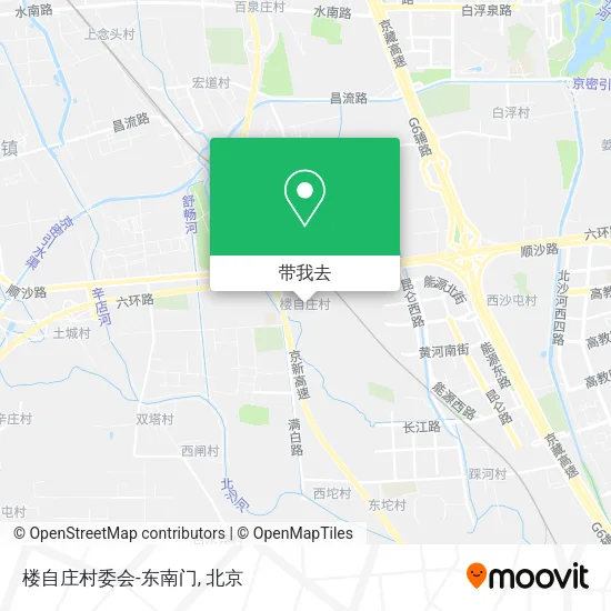 楼自庄村委会-东南门地图
