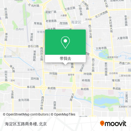 海淀区五路商务楼地图