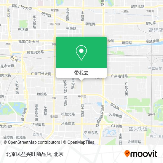 北京民益兴旺商品店地图