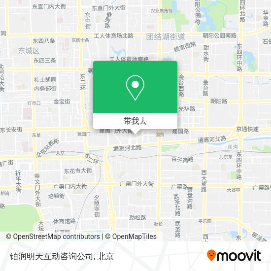 铂润明天互动咨询公司地图