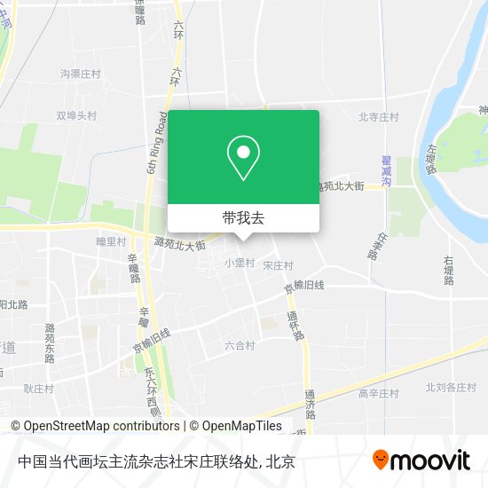 中国当代画坛主流杂志社宋庄联络处地图