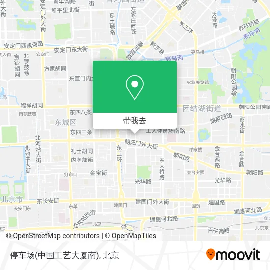 停车场(中国工艺大厦南)地图