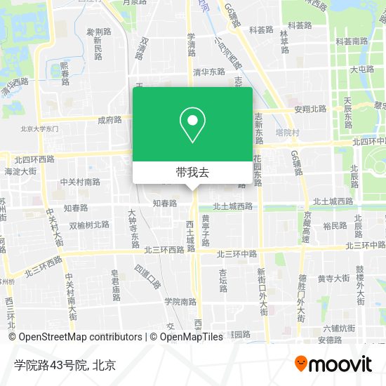 学院路43号院地图