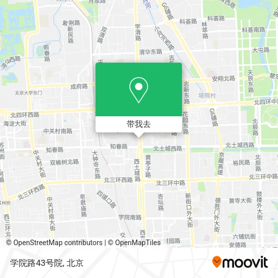 学院路43号院地图