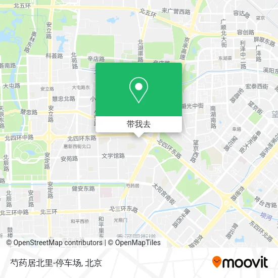 芍药居北里-停车场地图
