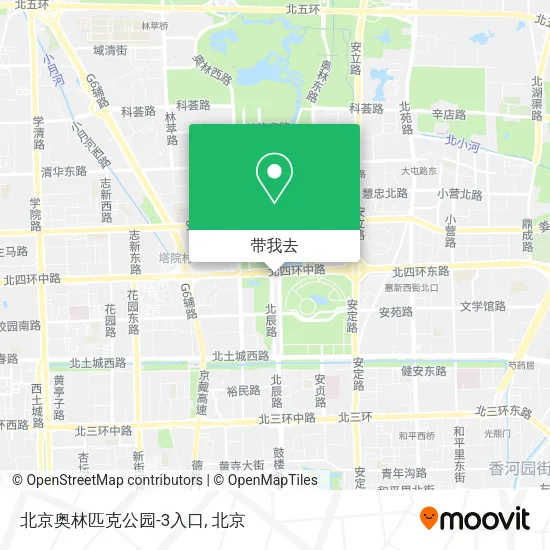 北京奥林匹克公园-3入口地图
