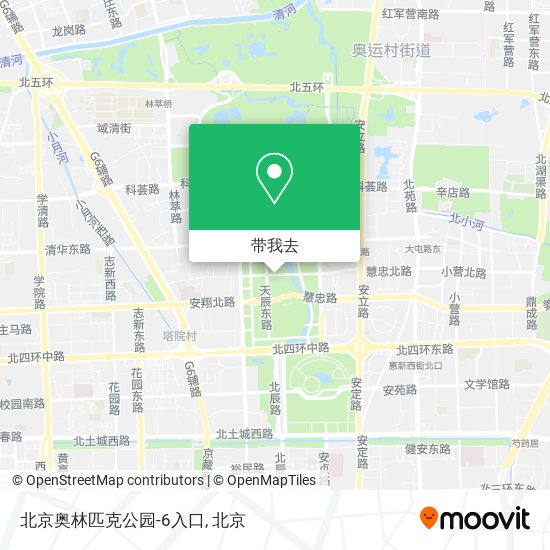 北京奥林匹克公园-6入口地图