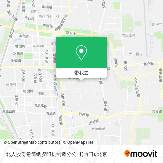 北人股份卷筒纸胶印机制造分公司(西门)地图