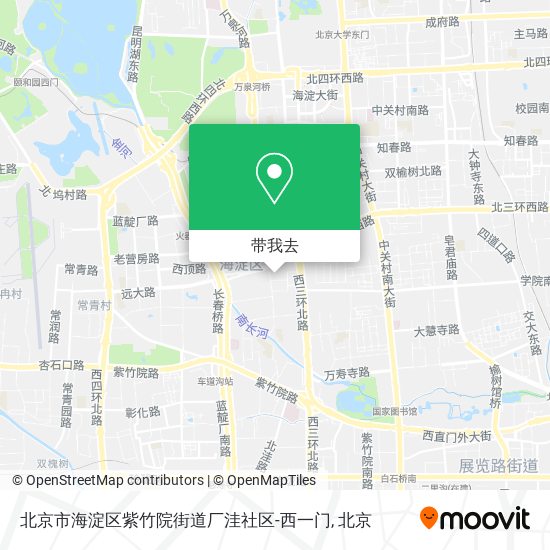 北京市海淀区紫竹院街道厂洼社区-西一门地图