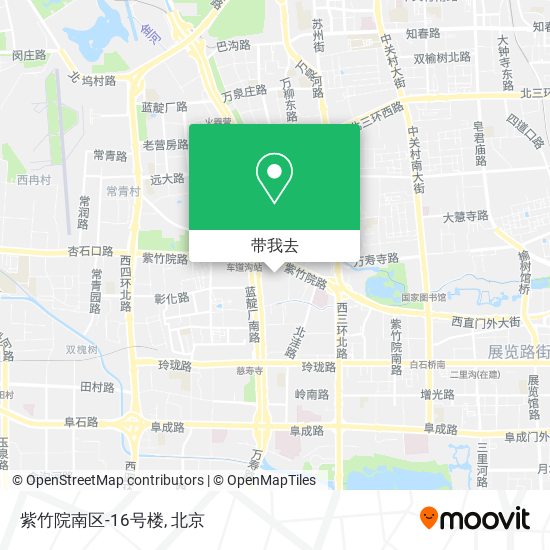 紫竹院南区-16号楼地图