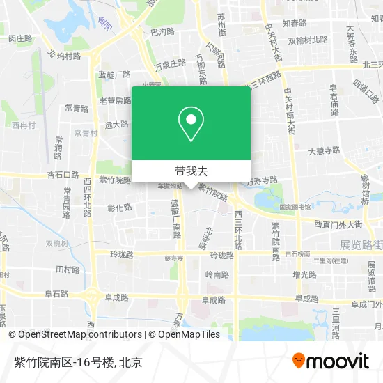 紫竹院南区-16号楼地图