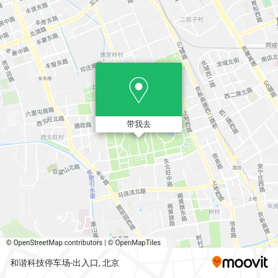 和谐科技停车场-出入口地图