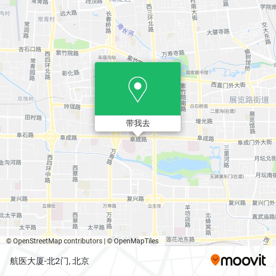 航医大厦-北2门地图