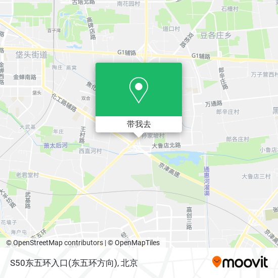 S50东五环入口(东五环方向)地图