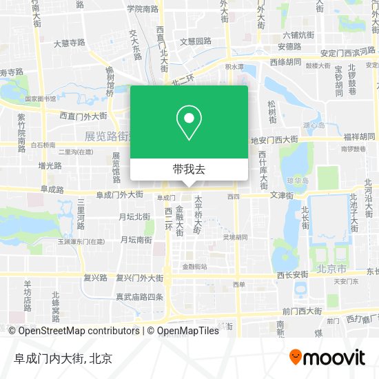 阜成门内大街地图