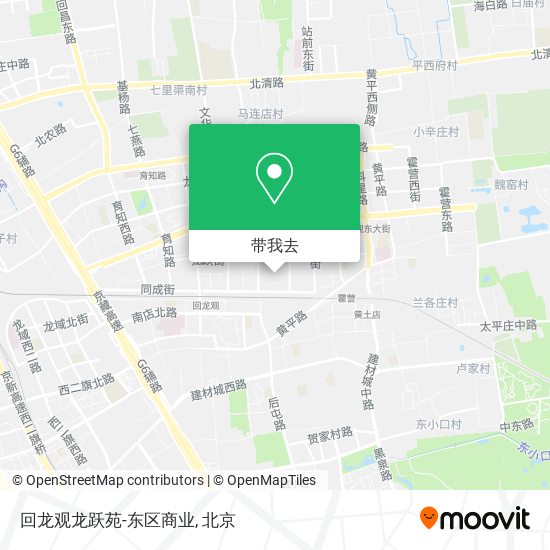 回龙观龙跃苑-东区商业地图