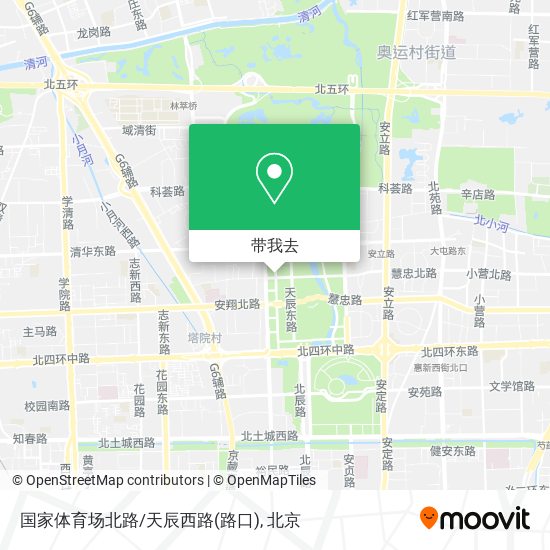 国家体育场北路/天辰西路(路口)地图