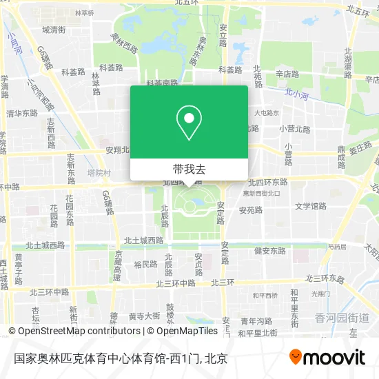 国家奥林匹克体育中心体育馆-西1门地图