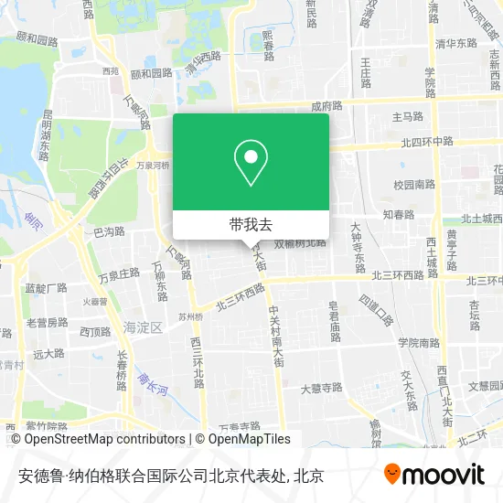 安德鲁·纳伯格联合国际公司北京代表处地图