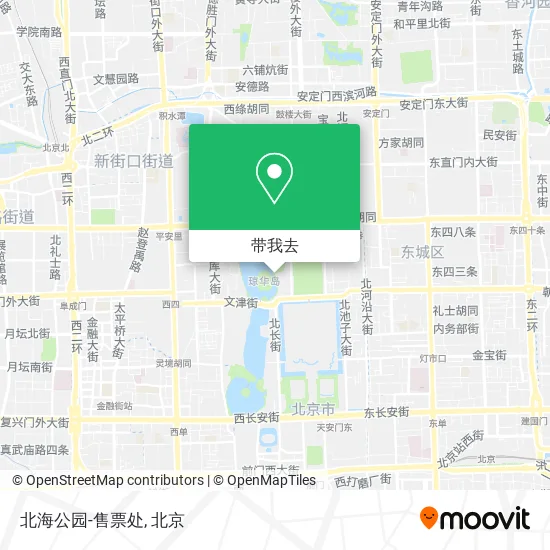 北海公园-售票处地图