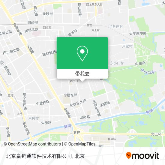 北京赢销通软件技术有限公司地图