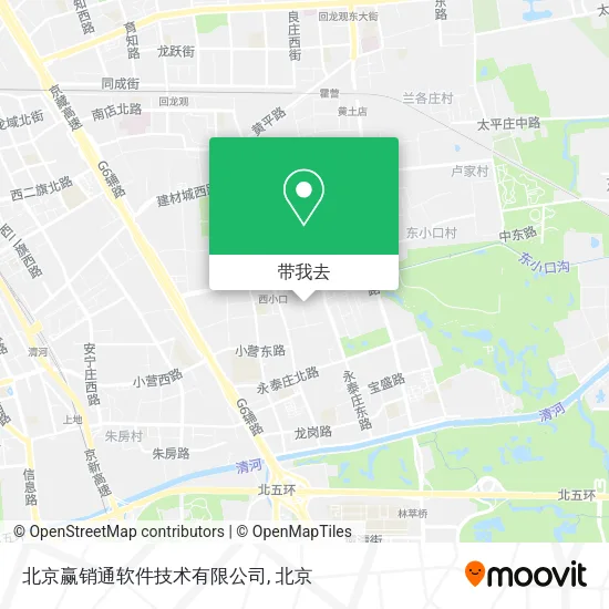 北京赢销通软件技术有限公司地图