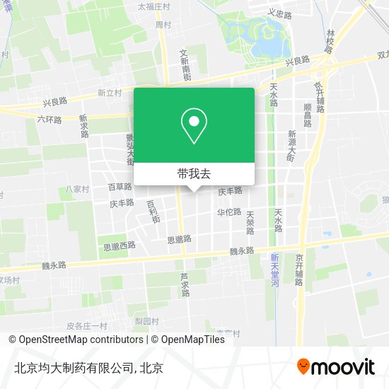 北京均大制药有限公司地图