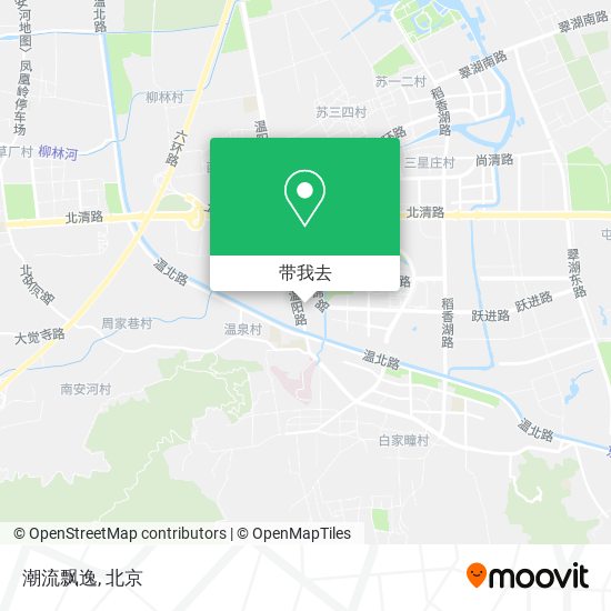 潮流飘逸地图