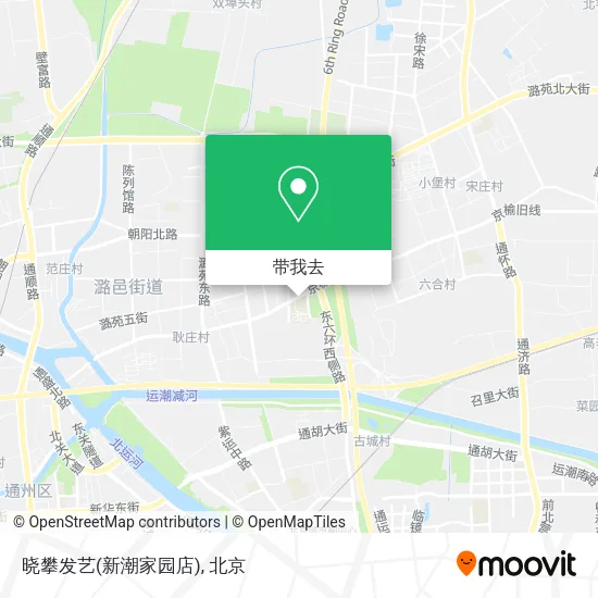 晓攀发艺(新潮家园店)地图