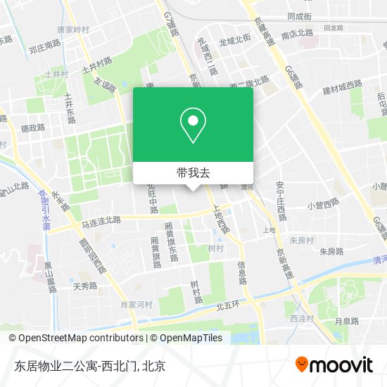 东居物业二公寓-西北门地图