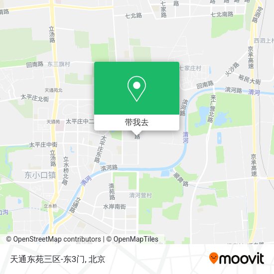 天通东苑三区-东3门地图
