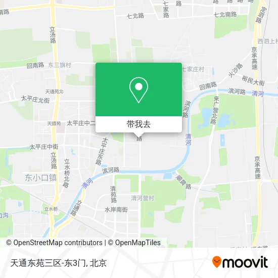 天通东苑三区-东3门地图