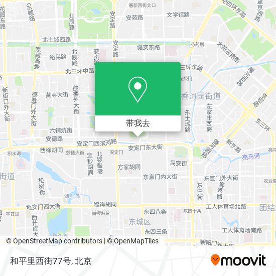 和平里西街77号地图