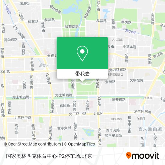 国家奥林匹克体育中心-P2停车场地图