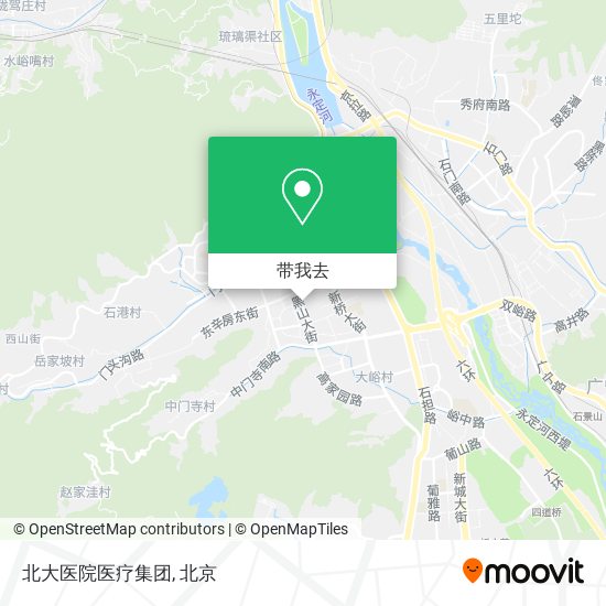 北大医院医疗集团地图