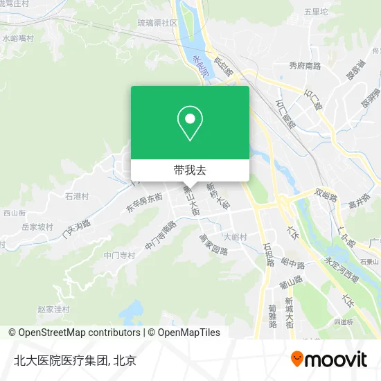 北大医院医疗集团地图