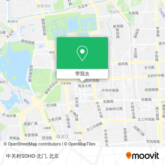 中关村SOHO-北门地图