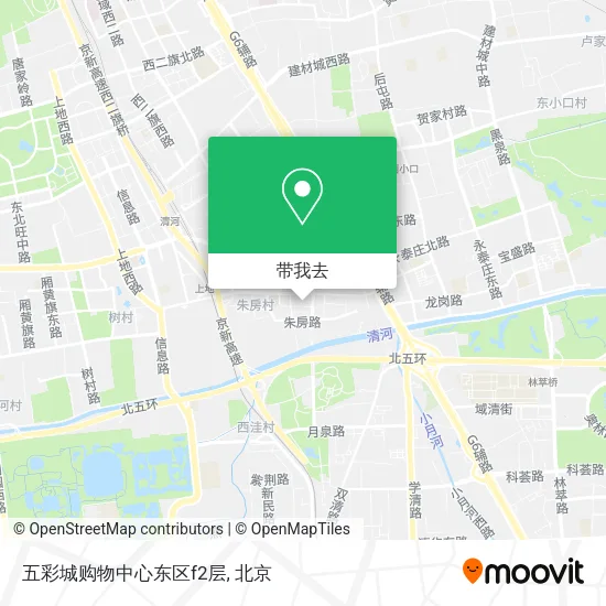 五彩城购物中心东区f2层地图