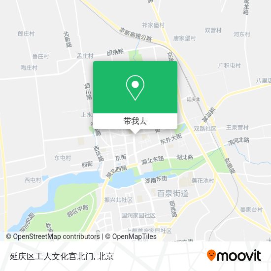 延庆区工人文化宫北门地图