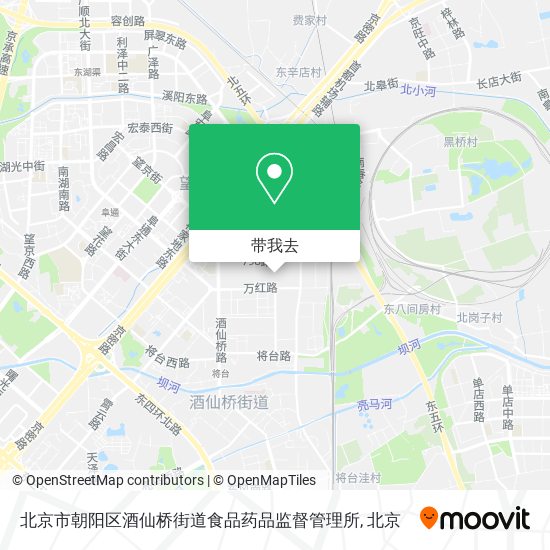 北京市朝阳区酒仙桥街道食品药品监督管理所地图