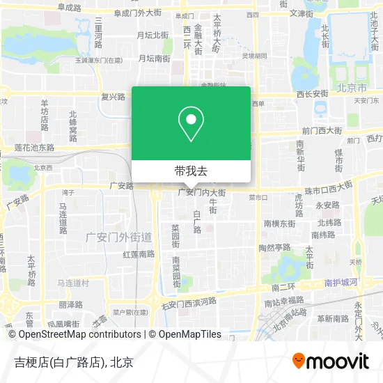 吉梗店(白广路店)地图