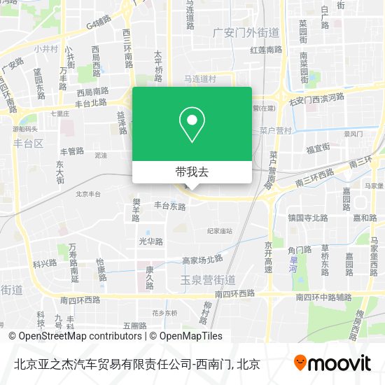 北京亚之杰汽车贸易有限责任公司-西南门地图