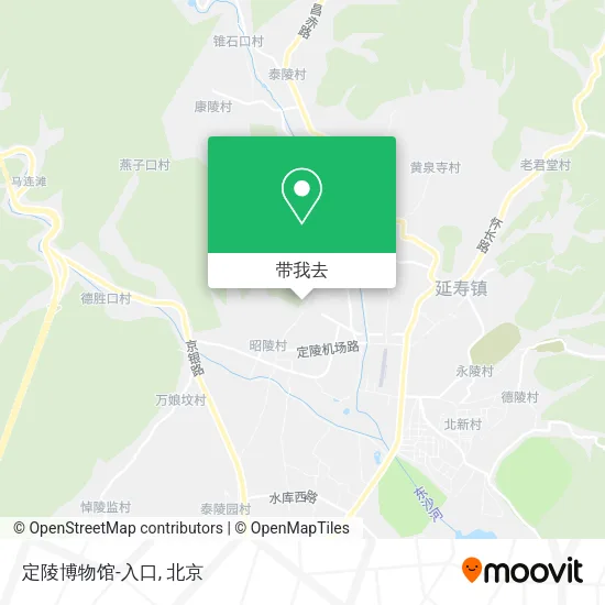 定陵博物馆-入口地图