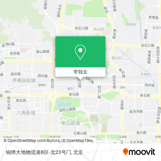 锦绣大地物流港B区-北23号门地图