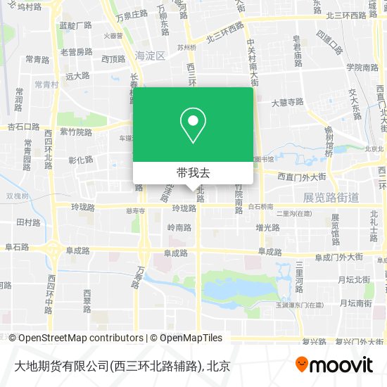 大地期货有限公司(西三环北路辅路)地图