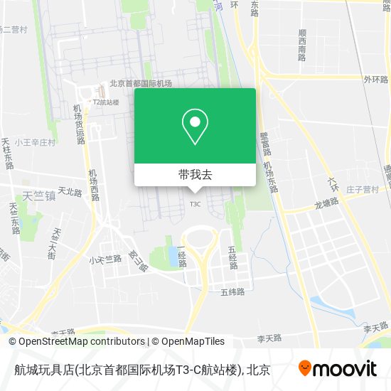 航城玩具店(北京首都国际机场T3-C航站楼)地图