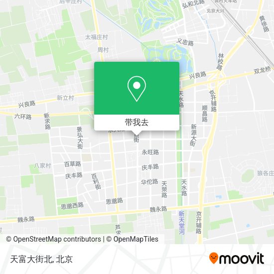 天富大街北地图