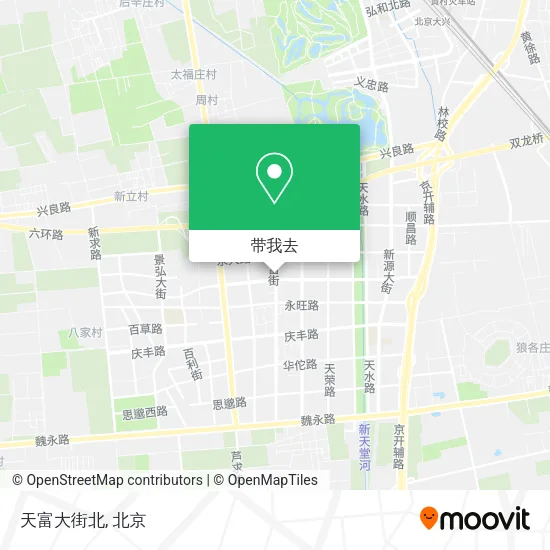 天富大街北地图