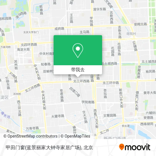 甲田门窗(蓝景丽家大钟寺家居广场)地图