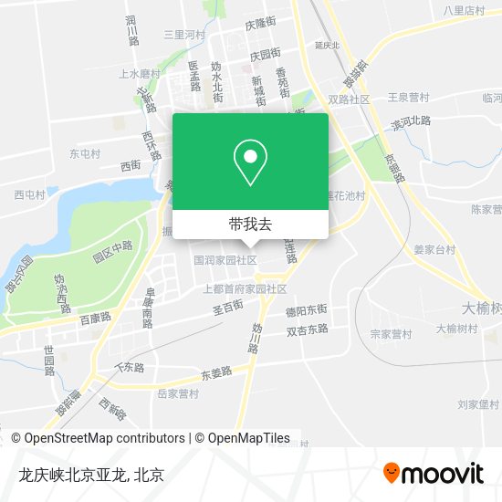 龙庆峡北京亚龙地图